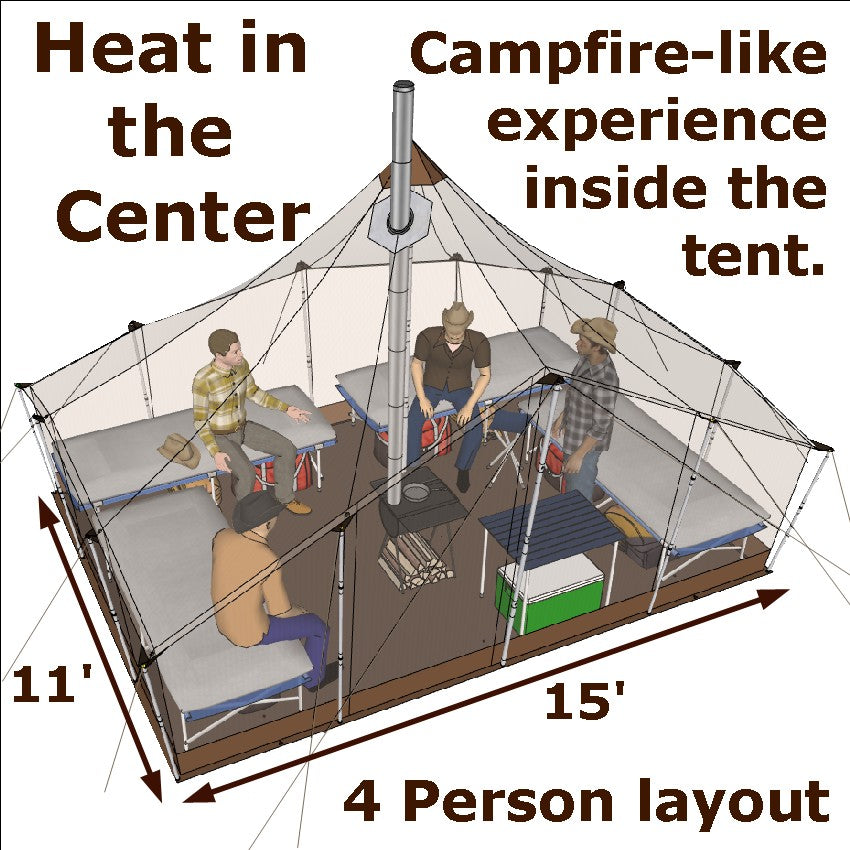 HUNTER Bandit, 4 person tent image 2